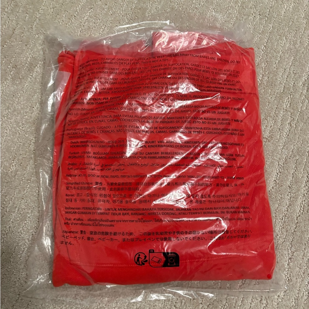 Alo Accolade Hoodie Bright Red NWT - Picture 6 of 7